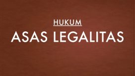 asas legalitas