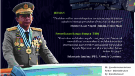 Lawgrafis tanggapan dunia thd kudeta myanmar