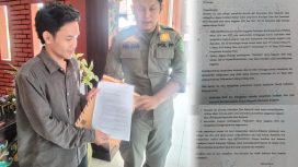 Pemuda Desa Batuputih di Kabupaten Sumenep Laporkan Penjabat Kepala Desa atas dugaan penyelewengan anggaran Desa. (Foto/Jendelahukum)