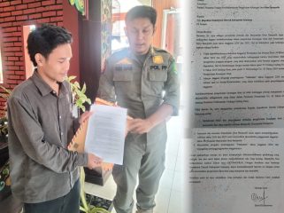 Pemuda Desa Batuputih di Kabupaten Sumenep Laporkan Penjabat Kepala Desa atas dugaan penyelewengan anggaran Desa. (Foto/Jendelahukum)