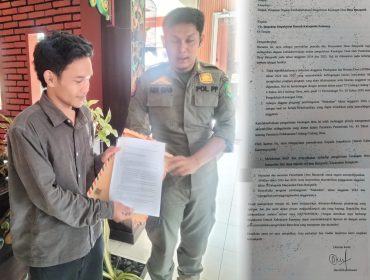 Pemuda Desa Batuputih di Kabupaten Sumenep Laporkan Penjabat Kepala Desa atas dugaan penyelewengan anggaran Desa. (Foto/Jendelahukum)